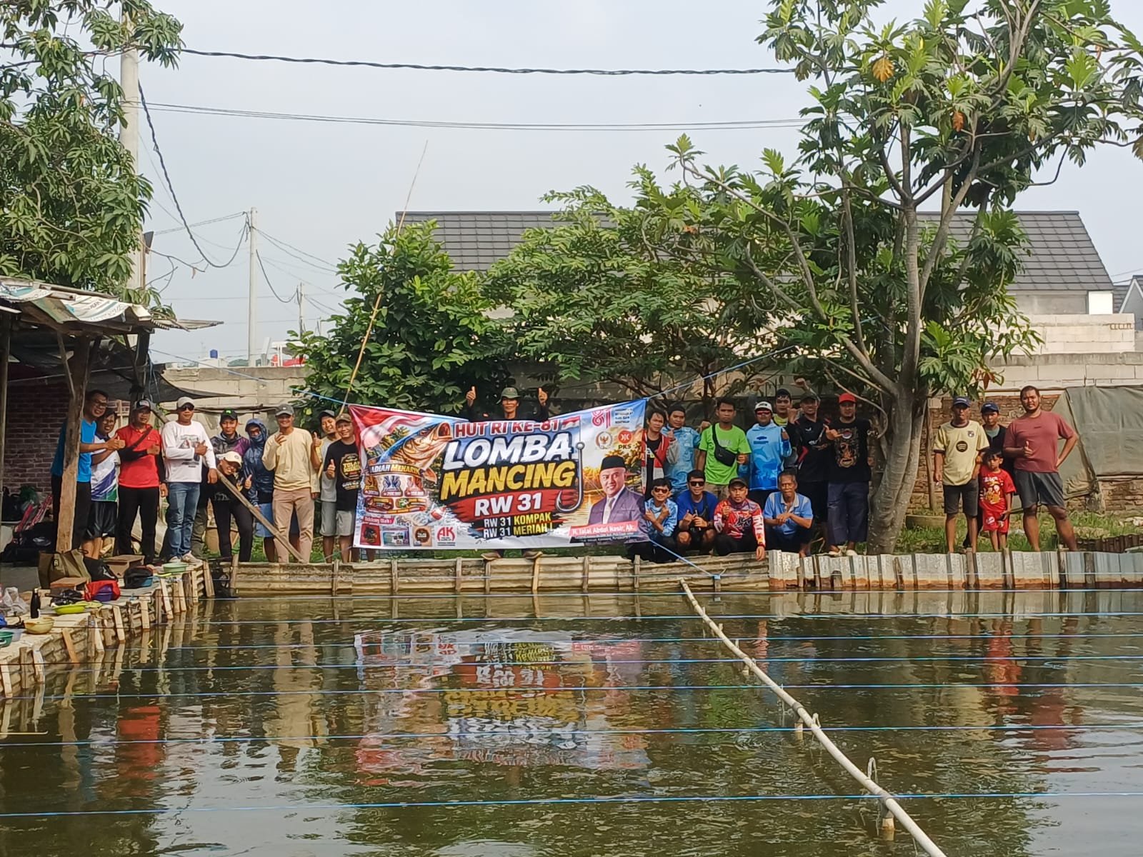 Semarak HUT ke-81 RI, Mancing Mania Meriahkan Puri Raya Asri Karawang support by H. Jalal Dewan DPR-RI FRAKSI PKS