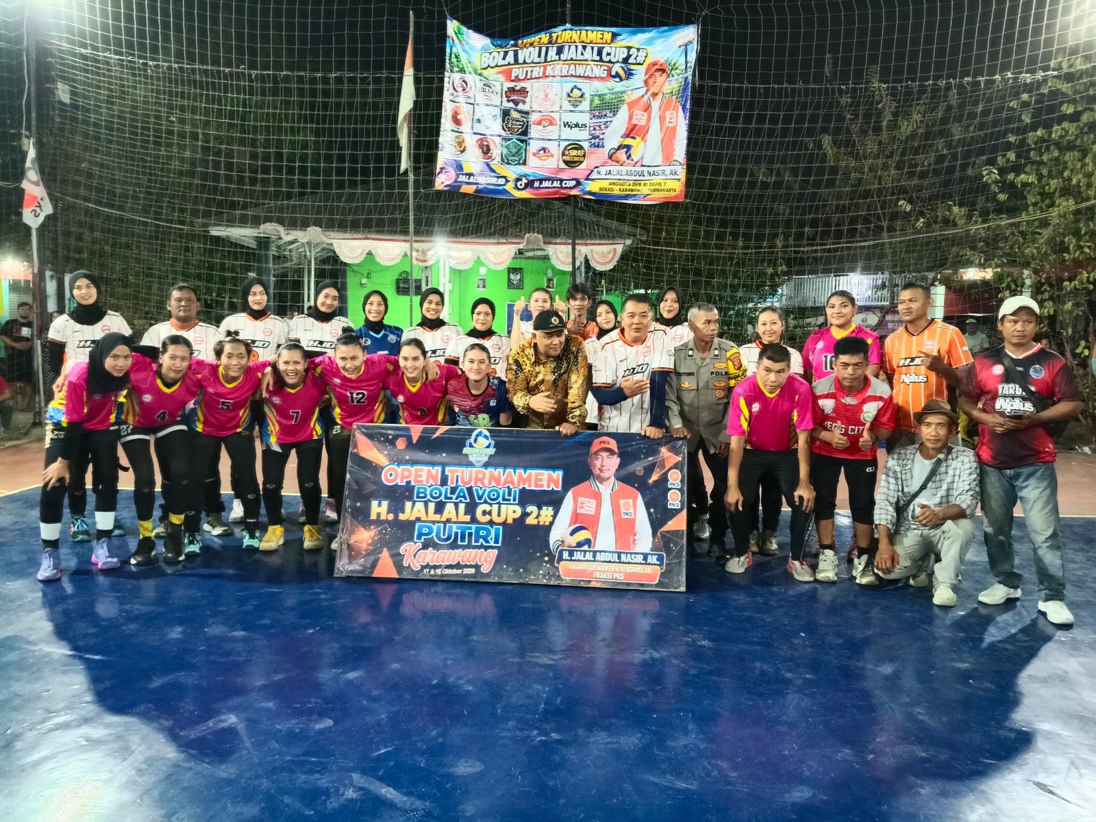 Turnament volly putri H. Jalal Cup Karawang